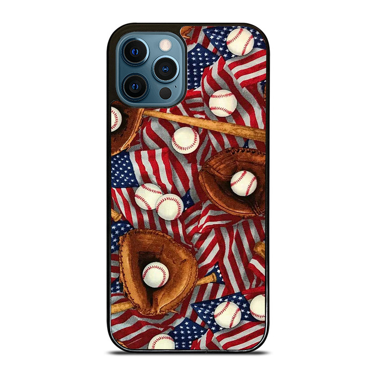 AMERICAN BASEBALL ABSTRACT iPhone 12 Pro Max Case Cover