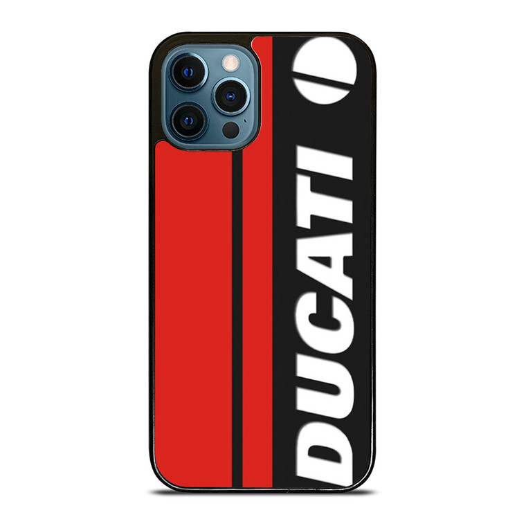DUCATI MOTOR VERTICAL LOGO iPhone 12 Pro Max Case Cover