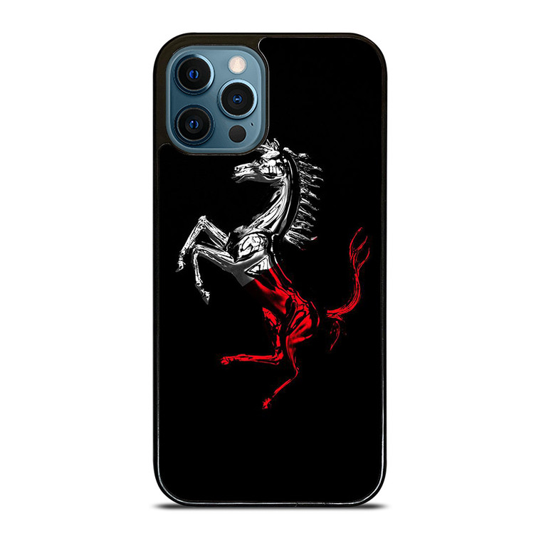 FERRARI LOGO CHROME HORSE iPhone 12 Pro Max Case Cover FERRARI LOGO CHROME HORSE iPhone 12 Pro Max Case Cover