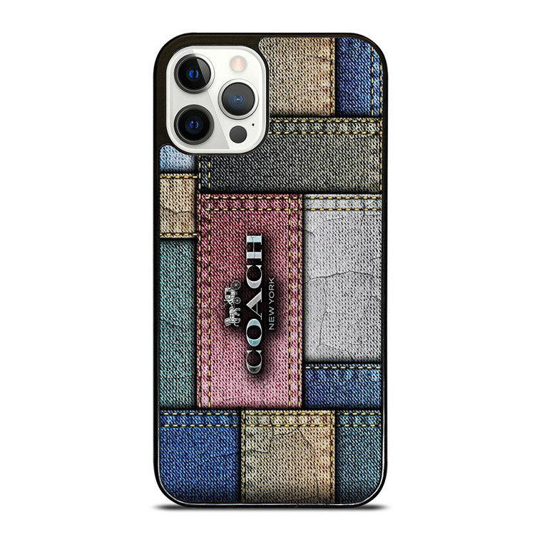 COACH NEW YORK LOGO JEANS  iPhone 12 Pro Case Cover