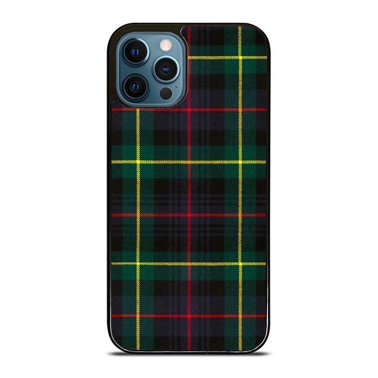 RED YELLOW TARTAN PLAID PATTERN iPhone 12 Pro Max Case Cover