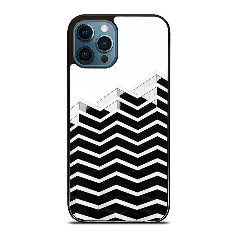 ZIG ZAG HALF PATTERN iPhone 12 Pro Max Case Cover