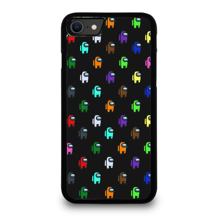 AMONG US GAME PATTERN iPhone SE 2020 Case Cover