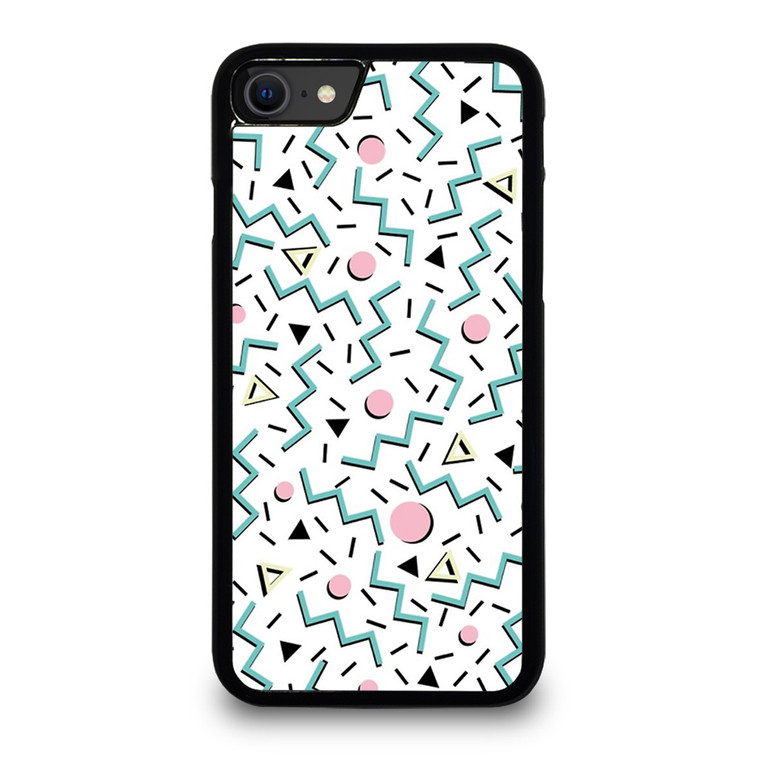 BACK TO 80S PATTERN iPhone SE 2020 Case Cover