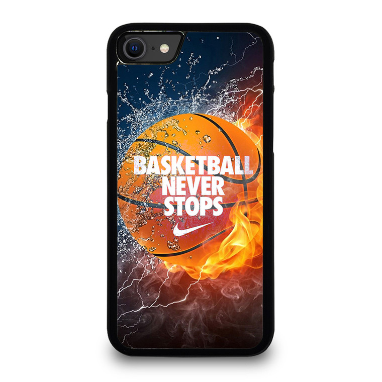 BASKETBALL NEVER STOPS 3 iPhone SE 2020 Case Cover
