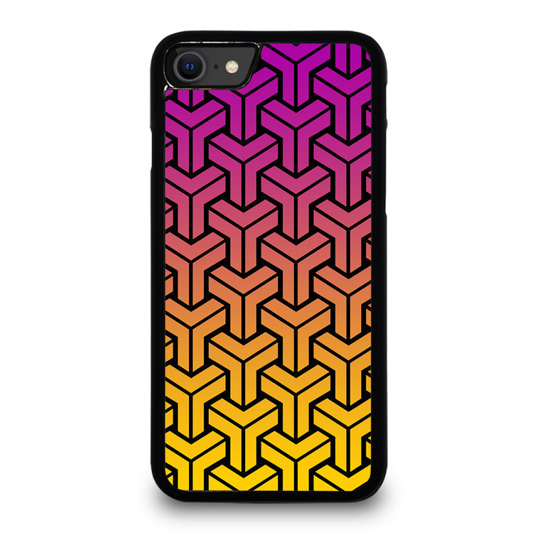 BLACK MAMBA YELLOW PURPLE PATTERN iPhone SE 2020 Case Cover