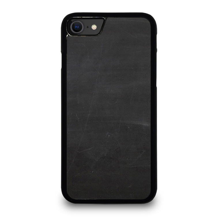 CHALK BLACK BOARD TEXTURES iPhone SE 2020 Case Cover