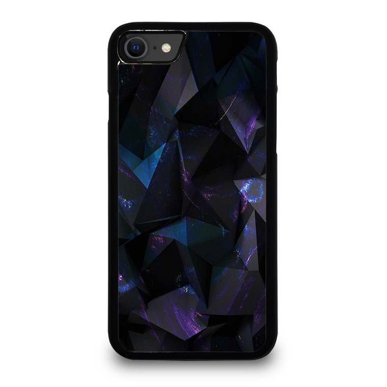 DARK ABSTRACT GEOMETRY iPhone SE 2020 Case Cover