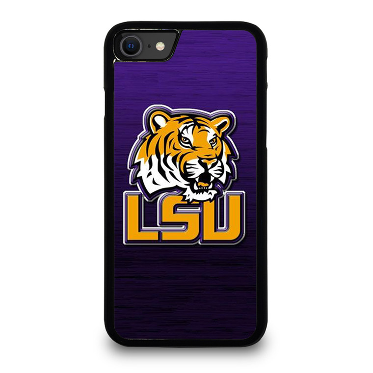 LSU TIGERS WOODEN LOGO iPhone SE 2020 Case Cover