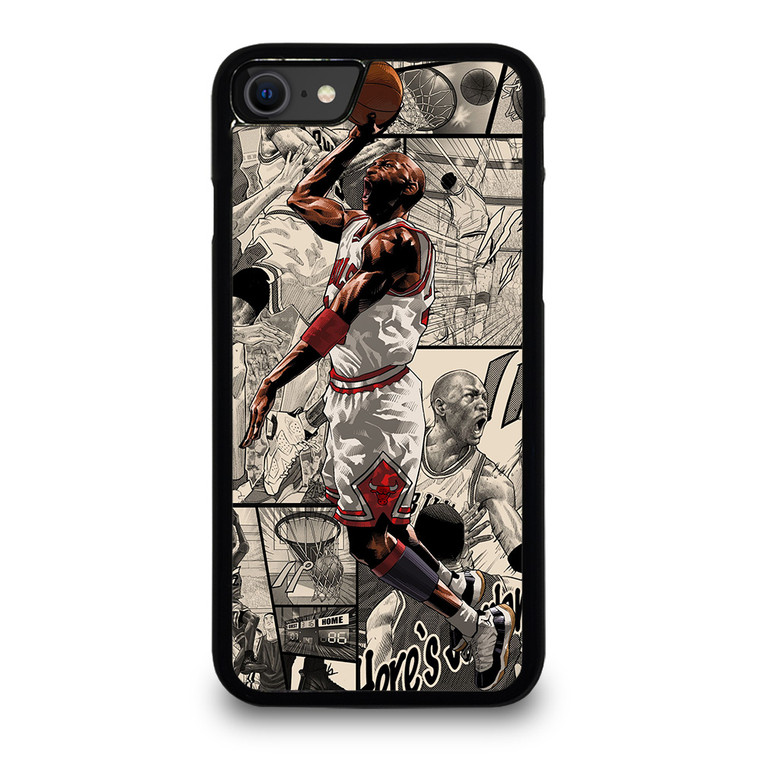 MICHAEL JORDAN COMIC ART iPhone SE 2020 Case Cover