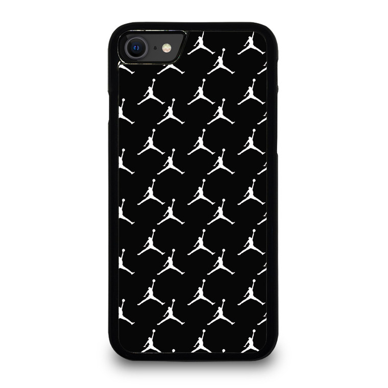 MICHAEL JORDAN SYMBOL BLACK PATTERN iPhone SE 2020 Case Cover
