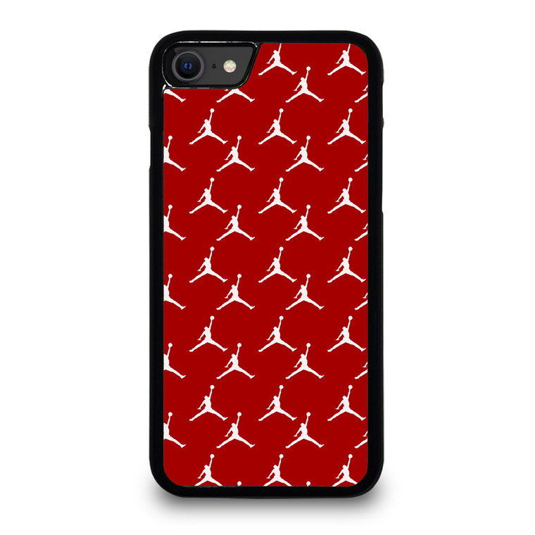 MICHAEL JORDAN SYMBOL RED PATTERN iPhone SE 2020 Case Cover