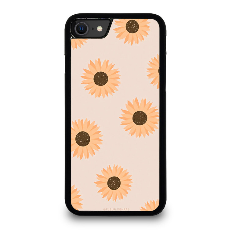 PASTEL SUNFLOWER PATTERN iPhone SE 2020 Case Cover