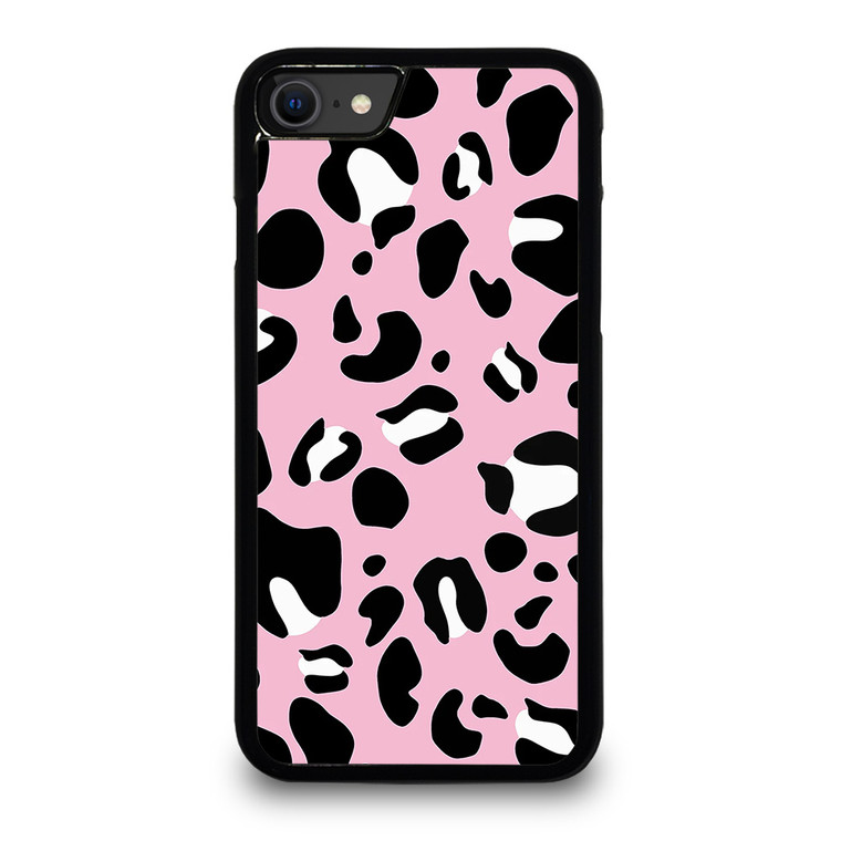 PINK LEOPARD PATTERN iPhone SE 2020 Case Cover