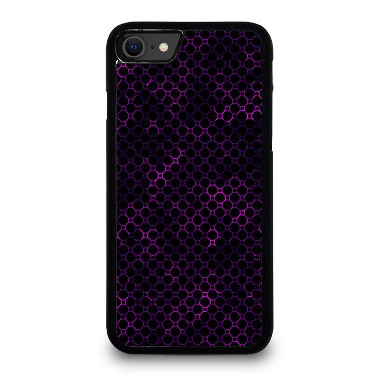 STYLISH HEXAGONAL VIOLET PATTERN iPhone SE 2020 Case Cover