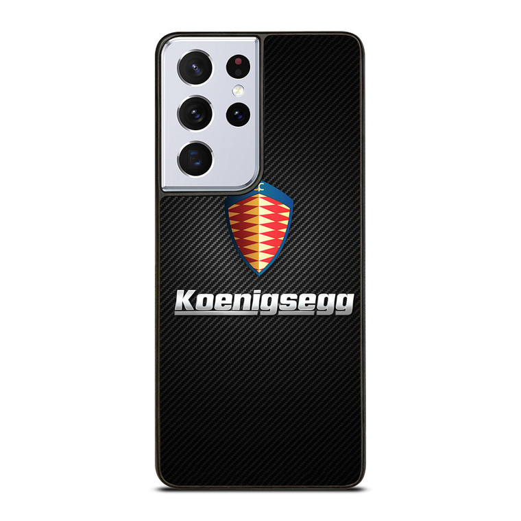 KOENIGSEGG CARBON LOGO Samsung Galaxy S21 Ultra Case Cover