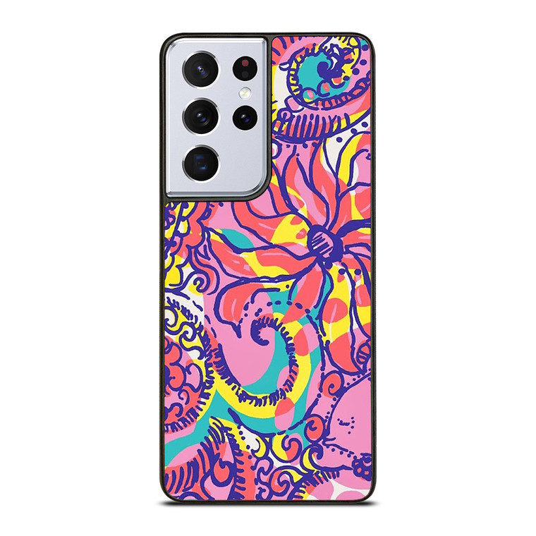 LILLY PULITZER VINTAGE PINK Samsung Galaxy S21 Ultra Case Cover
