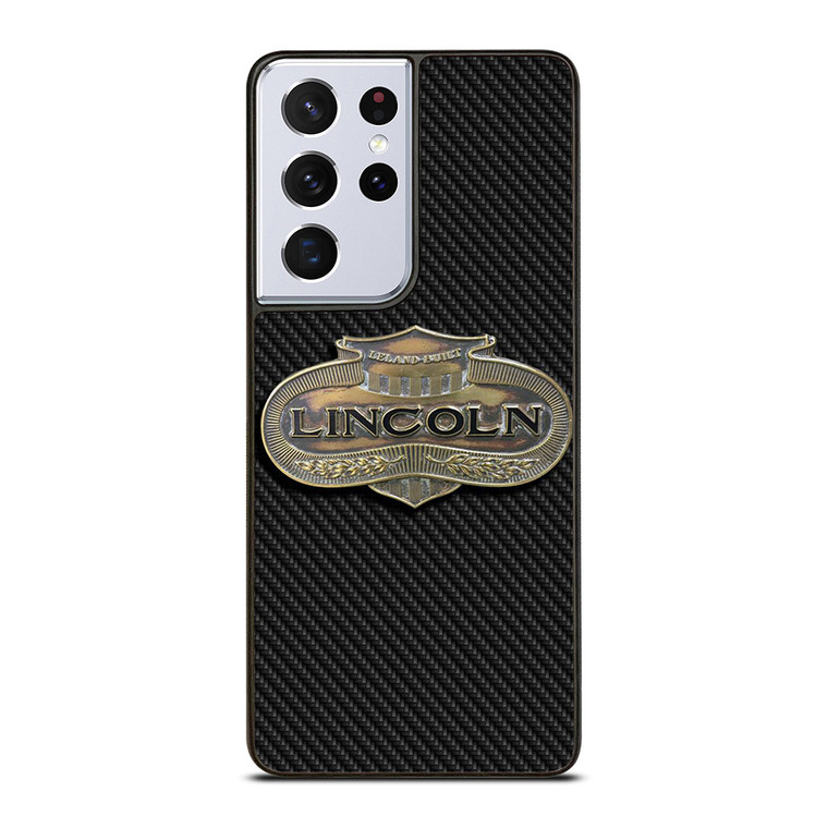 LINCOLN MOTOR LOGO CARBON Samsung Galaxy S21 Ultra Case Cover