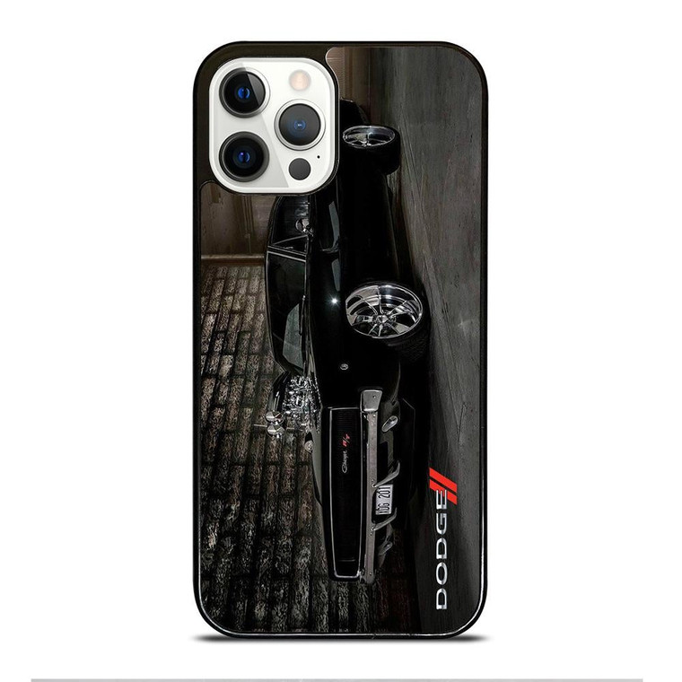 DODGE CHARGER BLACK CAR iPhone 12 Pro Case Cover