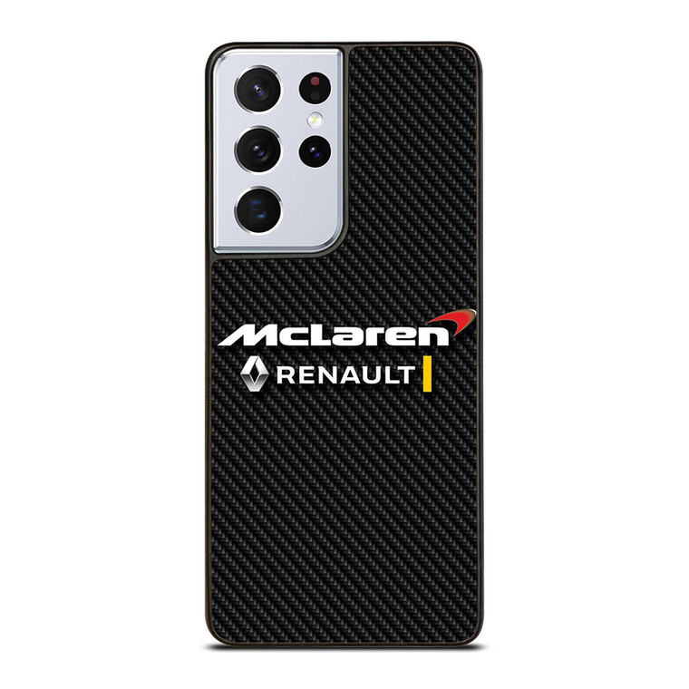 MCLAREN RENAULT LOGO CARBON. Samsung Galaxy S21 Ultra Case Cover