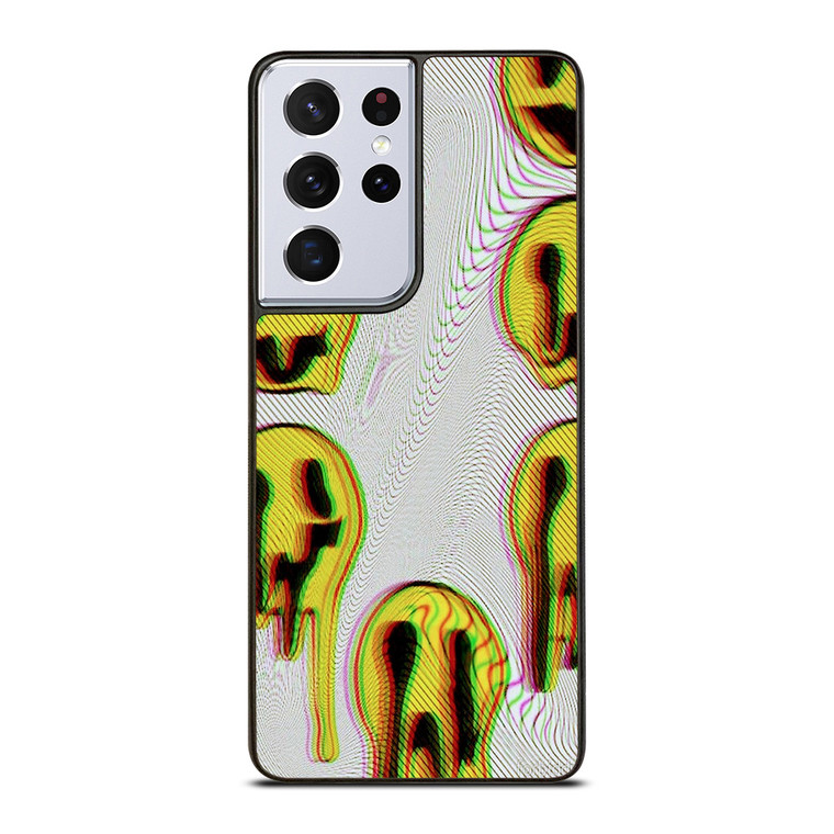 MELTED SMILEY FACE Samsung Galaxy S21 Ultra Case Cover