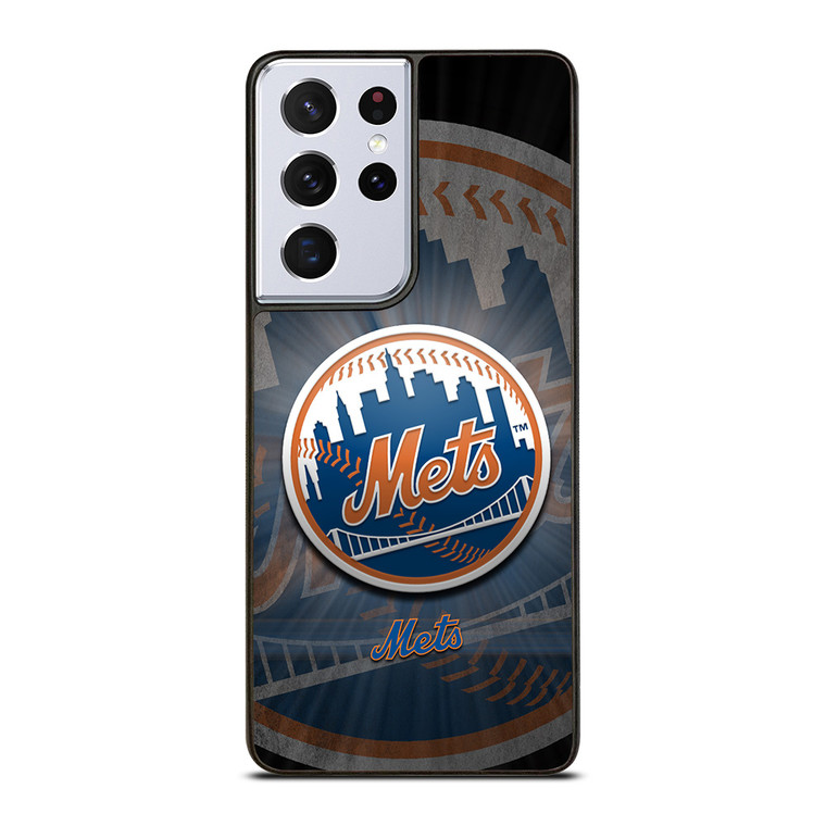 NEW YORK METS MLB LOGO Samsung Galaxy S21 Ultra Case Cover