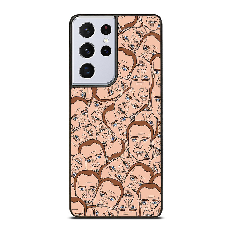 NICOLAS CAGE CARTOON COLLAGE Samsung Galaxy S21 Ultra Case Cover