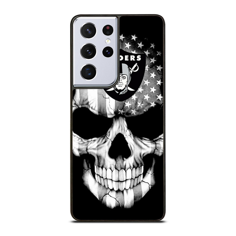 OAKLAND RAIDERS SKULL Samsung Galaxy S21 Ultra Case Cover