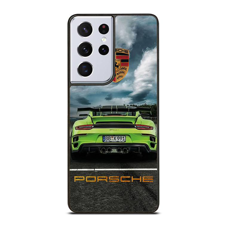 PORSCHE LOGO GREEN CAR Samsung Galaxy S21 Ultra Case Cover PORSCHE LOGO GREEN CAR Samsung Galaxy S21 Ultra Case Cover
