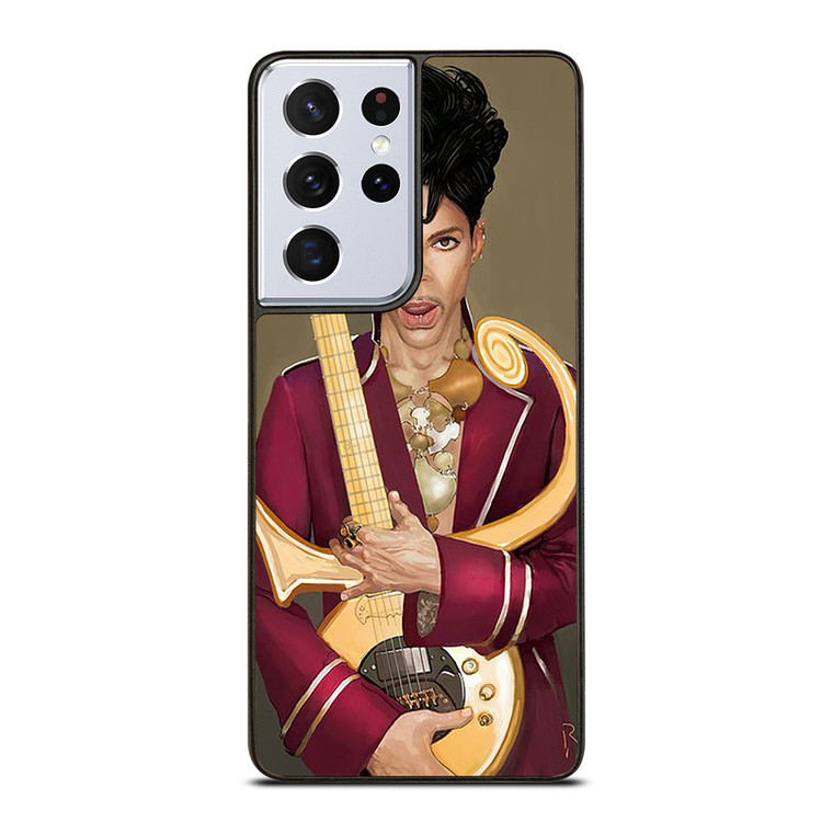 PRINCE PURPLE IN MEMORIAM AND GUITAR Samsung Galaxy S21 Ultra Case Cover