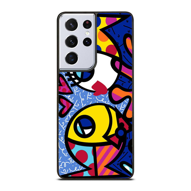 ROMERO BRITTO FISH LOVE Samsung Galaxy S21 Ultra Case Cover