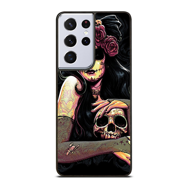SUGAR SCHOOL TATTOO Samsung Galaxy S21 Ultra Case Cover