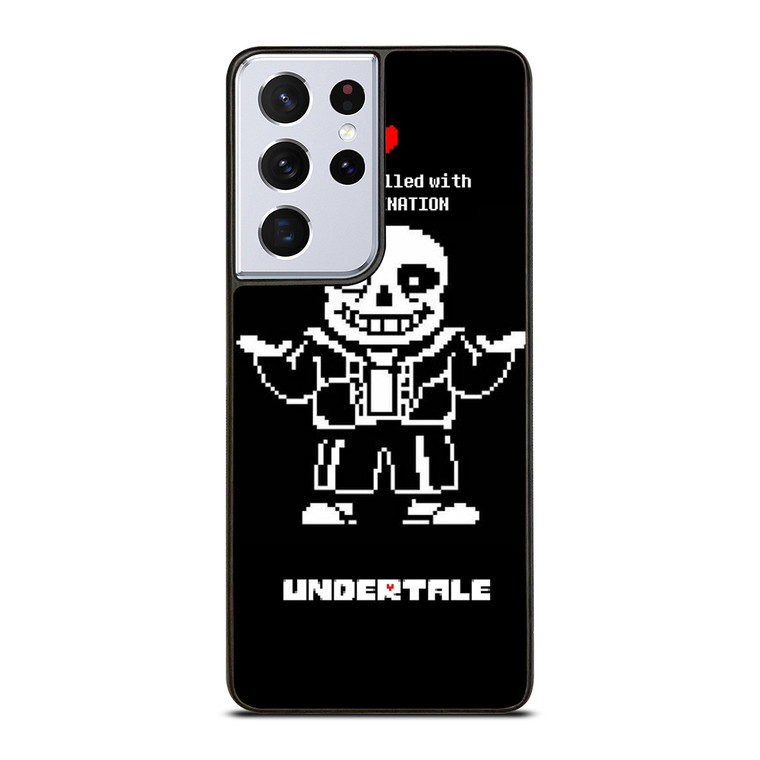 UNDERTALE SANS 8 BIT QUOTE Samsung Galaxy S21 Ultra Case Cover