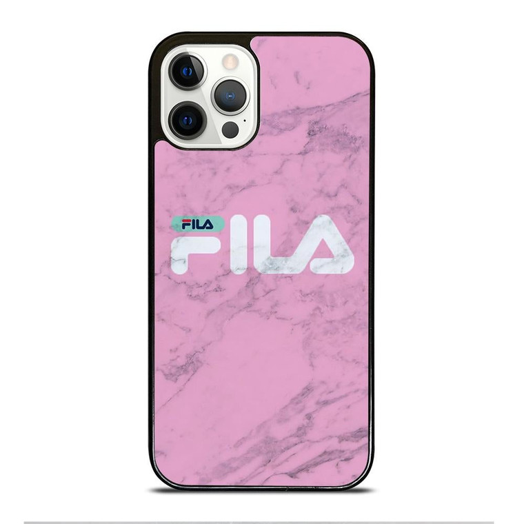 FILA SPORT PINK MARBLE LOGO iPhone 12 Pro Case Cover