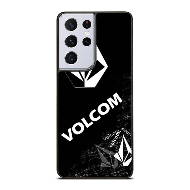 VOLCOM BLACK LOGO Samsung Galaxy S21 Ultra Case Cover