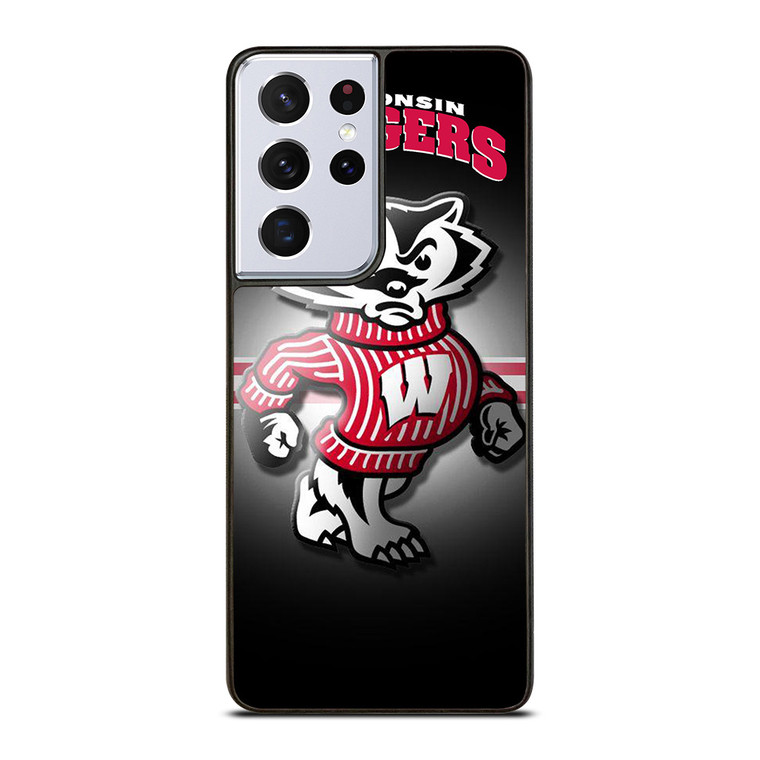 WISCONSIN BADGER FOOTBALL LOGO Samsung Galaxy S21 Ultra Case Cover