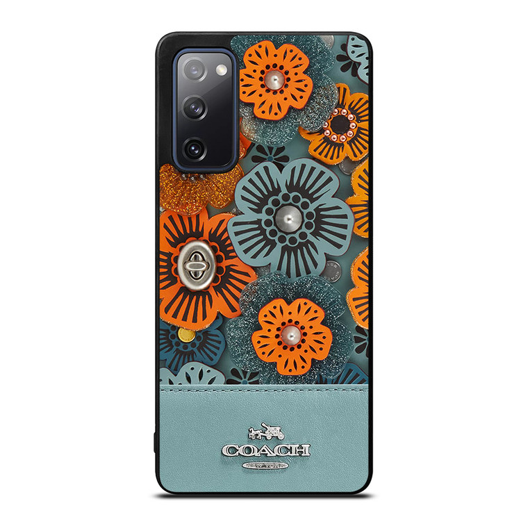 COACH NEW YORK BLUE TEA ROSE Samsung Galaxy S20 FE Case Cover