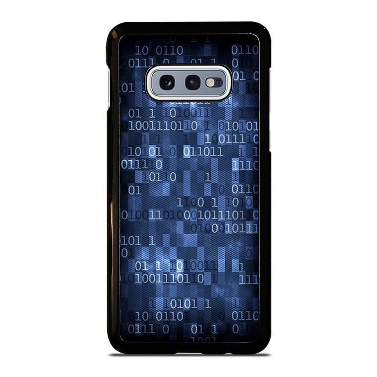 BLUE STYLISH BINARY CODE Samsung Galaxy S10e Case Cover