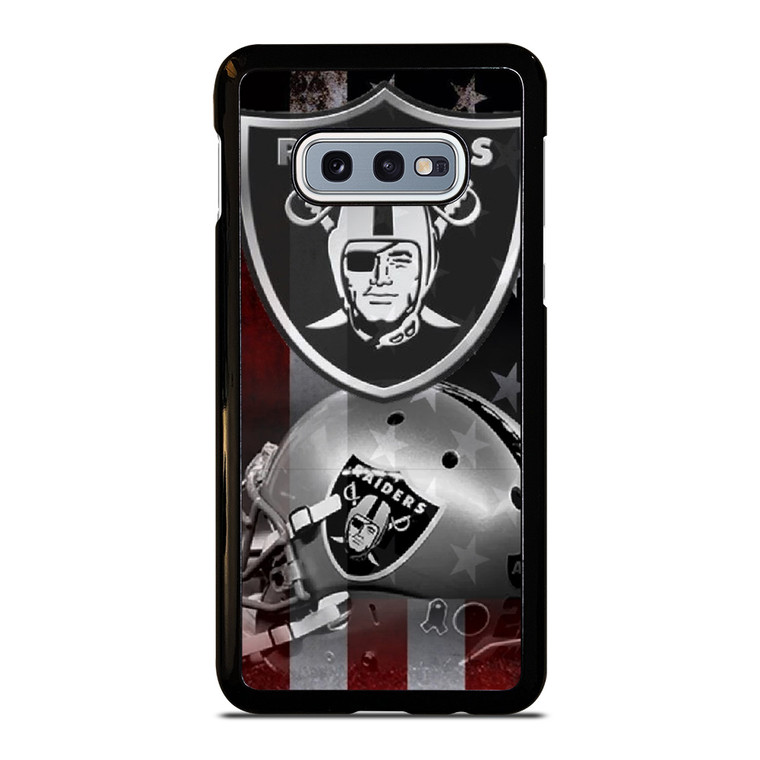 LAS VEGAS RAIDERS HELMET USA FLAG Samsung Galaxy S10e Case Cover