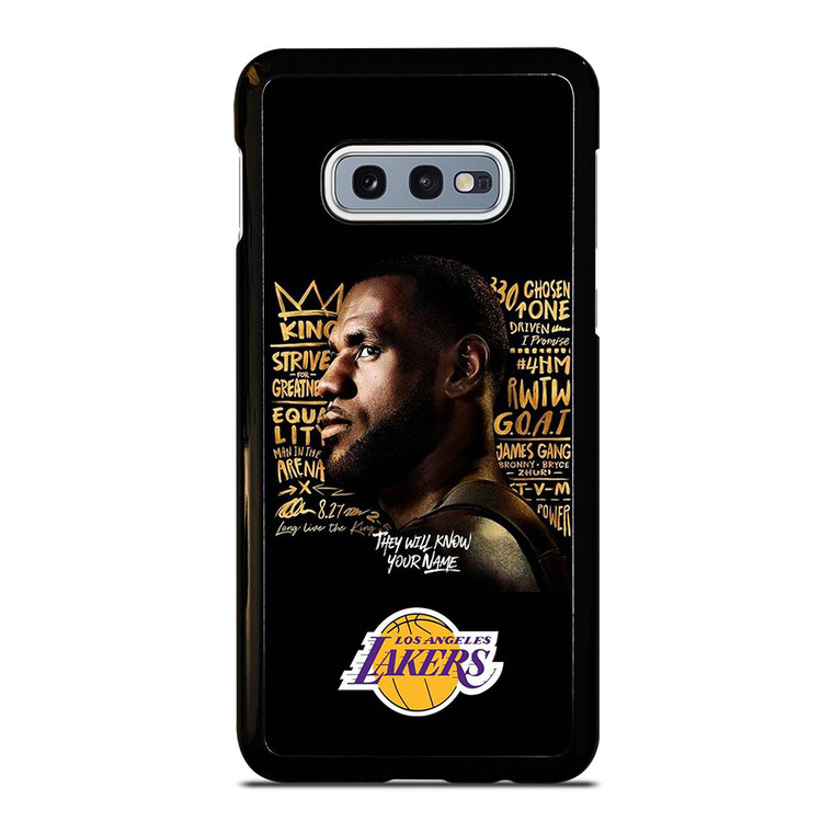 LEBRON JAMES QUOTE LA LAKERS Samsung Galaxy S10e Case Cover