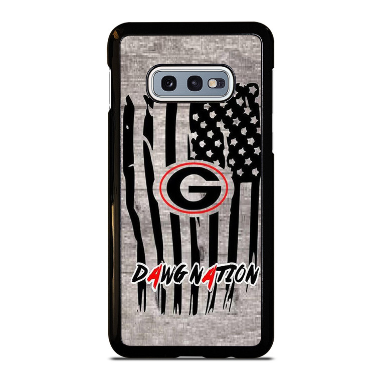 UNIVERSITY OF GEORGIA BULLDOGSWOODEN LOGO Samsung Galaxy S10e Case Cover