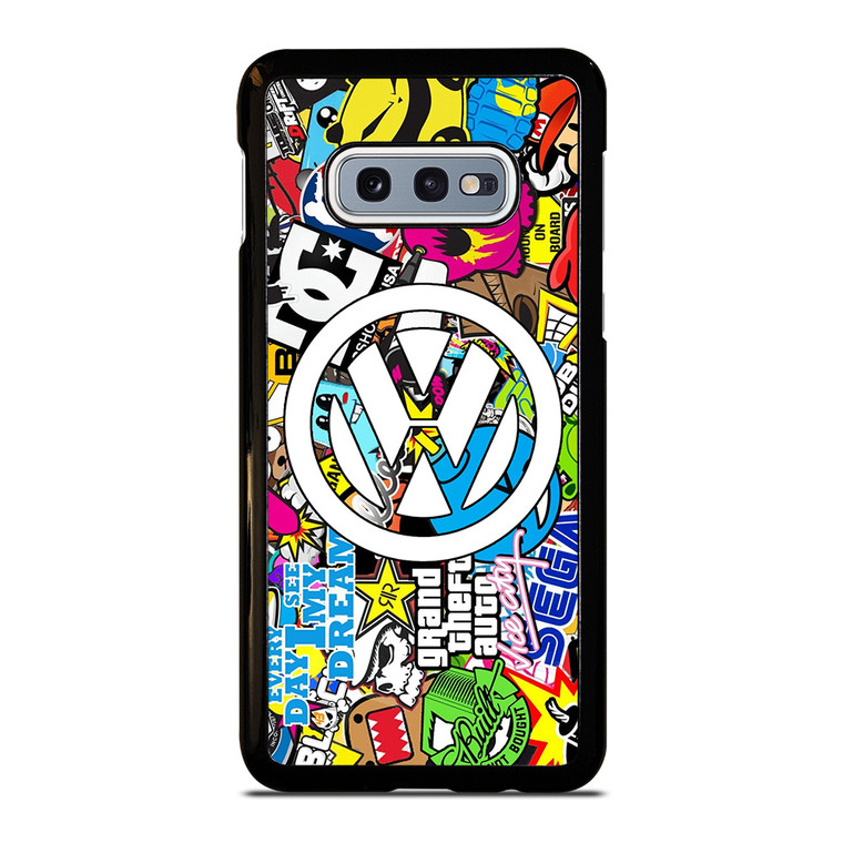 VW STICKER BOMB LOGO Samsung Galaxy S10e Case Cover VW STICKER BOMB LOGO Samsung Galaxy S10e Case Cover