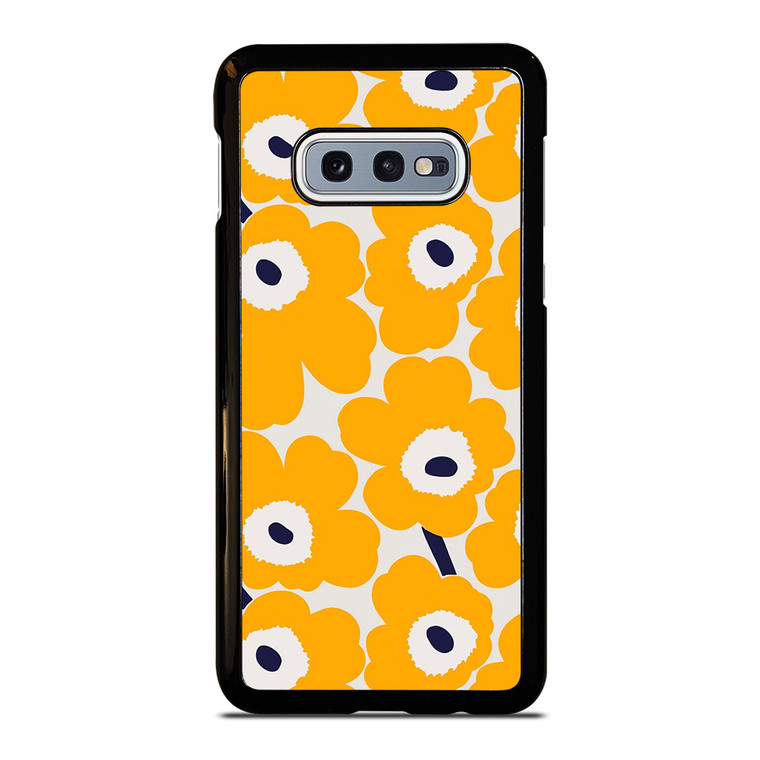 YELLOW RETRO FLORAL PATTERN Samsung Galaxy S10e Case Cover
