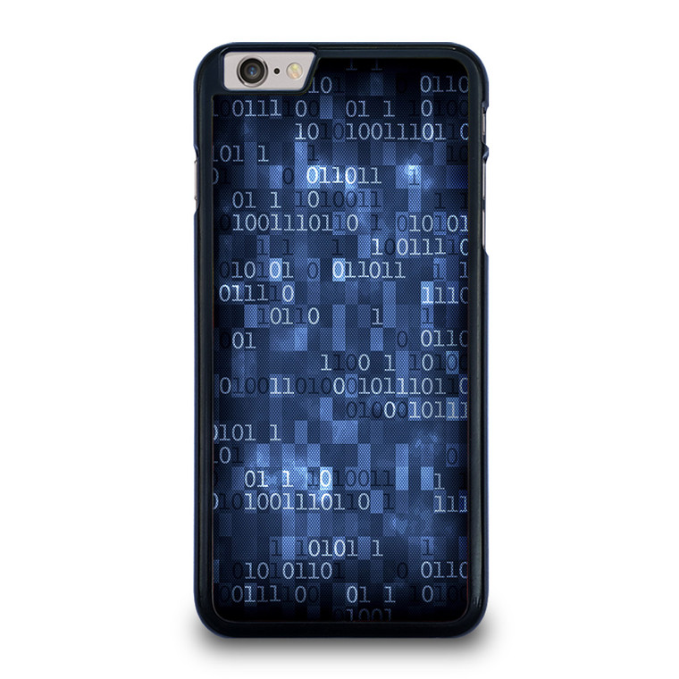 BLUE STYLISH BINARY CODE iPhone 6 / 6S Plus Case Cover
