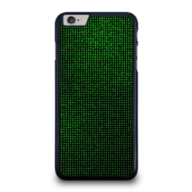 GREEN BINARY CODE PATTERN iPhone 6 / 6S Plus Case Cover