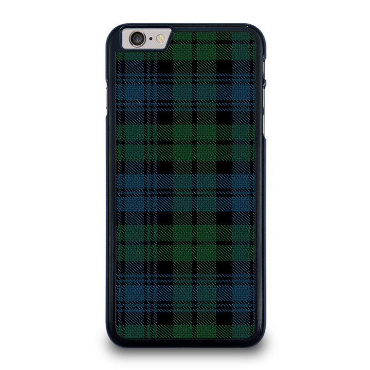 GREEN BLUE TARTAN PATTERN iPhone 6 / 6S Plus Case Cover