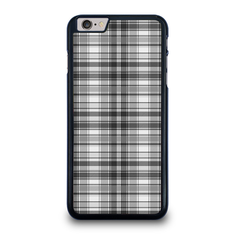 GREY CHECK FABRIC TEXTURES iPhone 6 / 6S Plus Case Cover