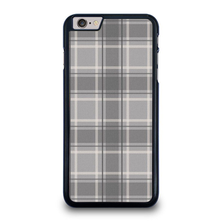 GREY TARTAN PLAID PATTERN iPhone 6 / 6S Plus Case Cover
