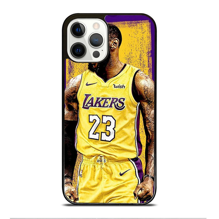 LEBRON JAMES LA LAKERS ART iPhone 12 Pro Case Cover