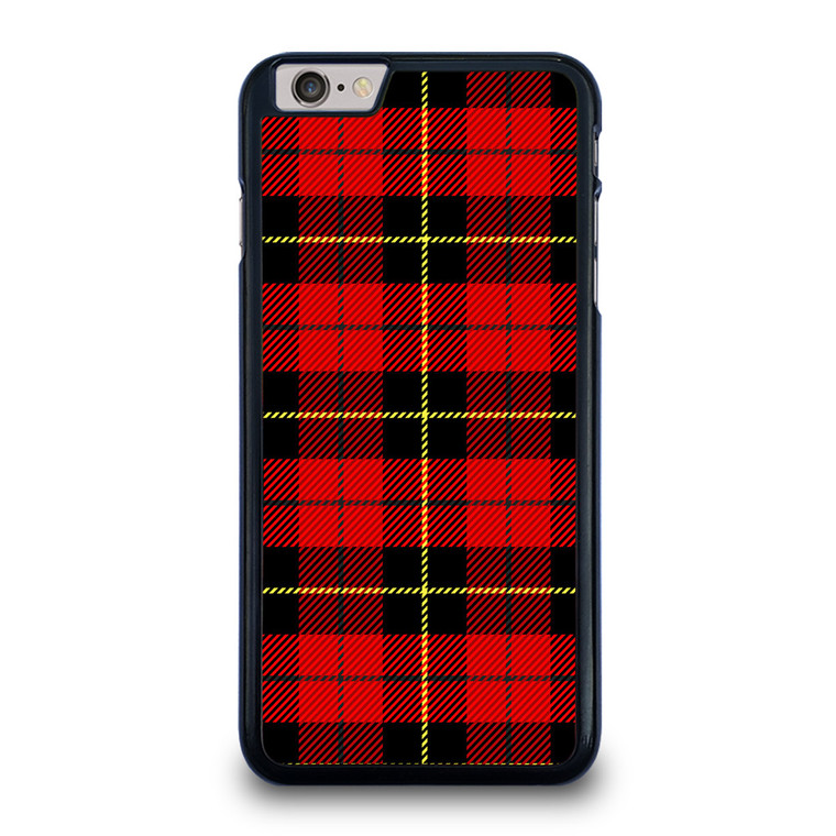 RED BLACK TARTAN PATTERN iPhone 6 / 6S Plus Case Cover